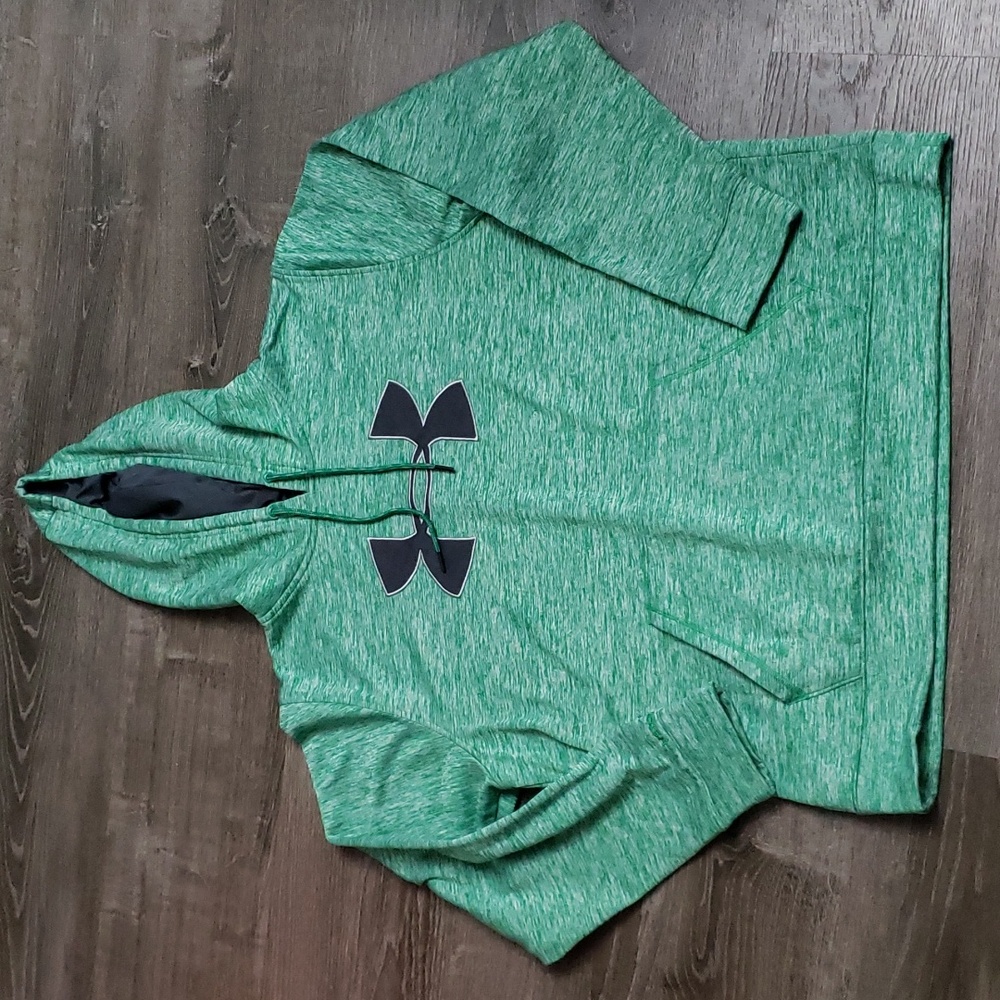 Under Armour Green Logo Storm Hoodie Sz XL
